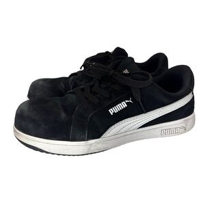 Puma Safety Womens 9 Iconic Suede Black Low‎ 64.011.5 Composite Toe Work Shoes